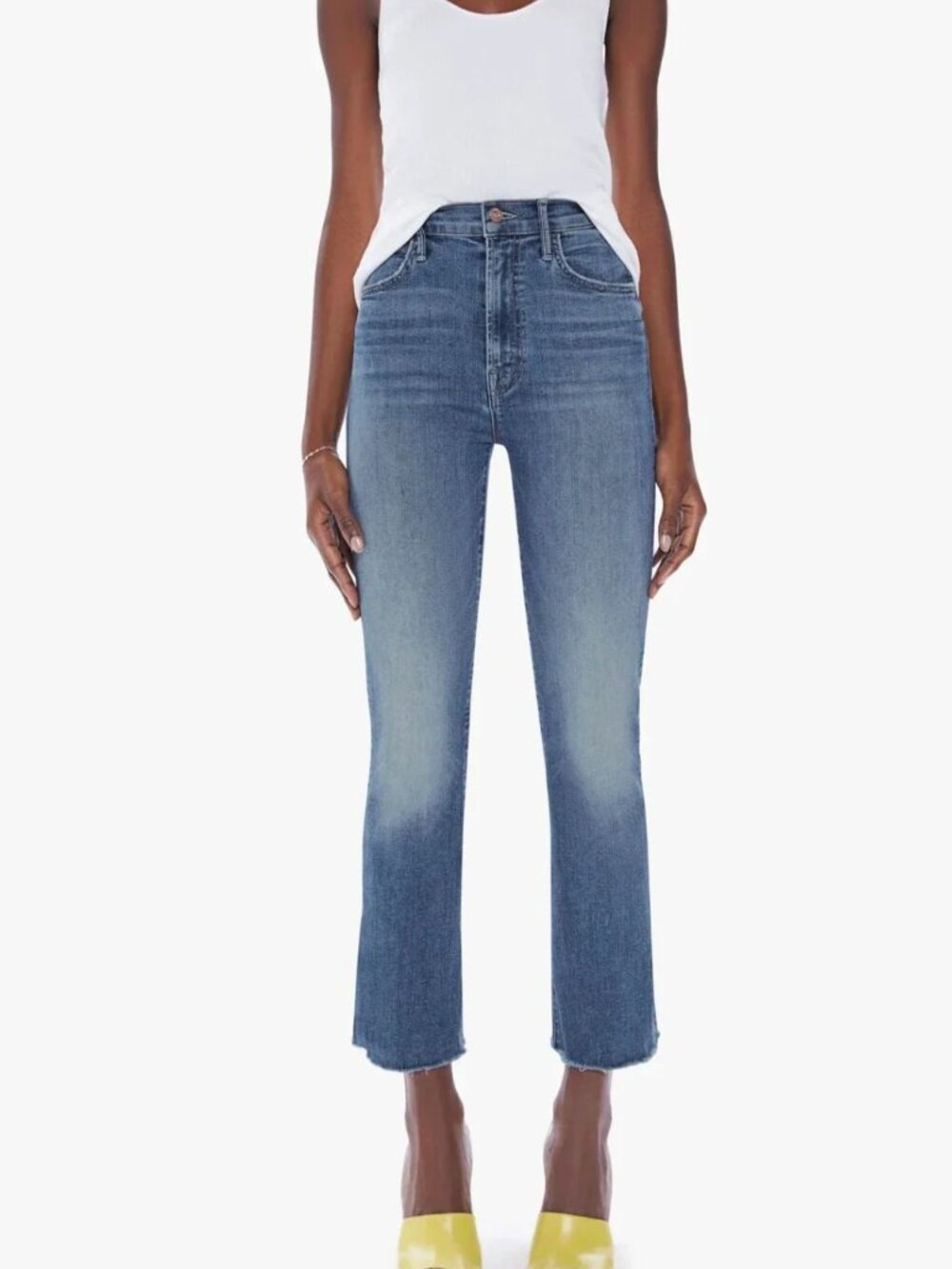 MOTHER Women's Dark Blue Flare Jeans - Picture 1 of 11